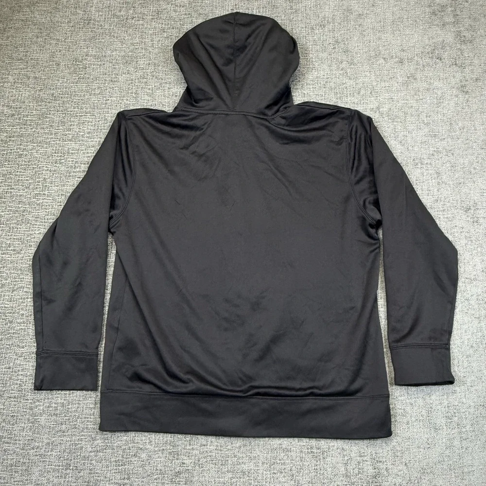 FCB Futbol Club FC Barcelona Full Zip Hoodie Sweatshirt Men's XL‎ Black Soccer